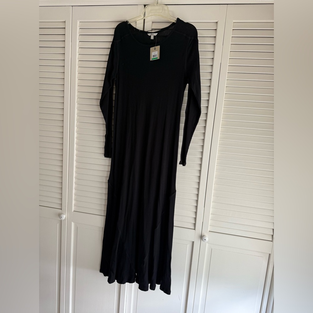 Bass Elegant Black Long Sleeve Dress NWT